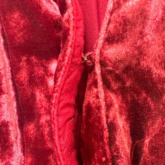Anthropologie Somerset Maxi Dress Wine Velvet Size X-Small - Picture 8 of 13